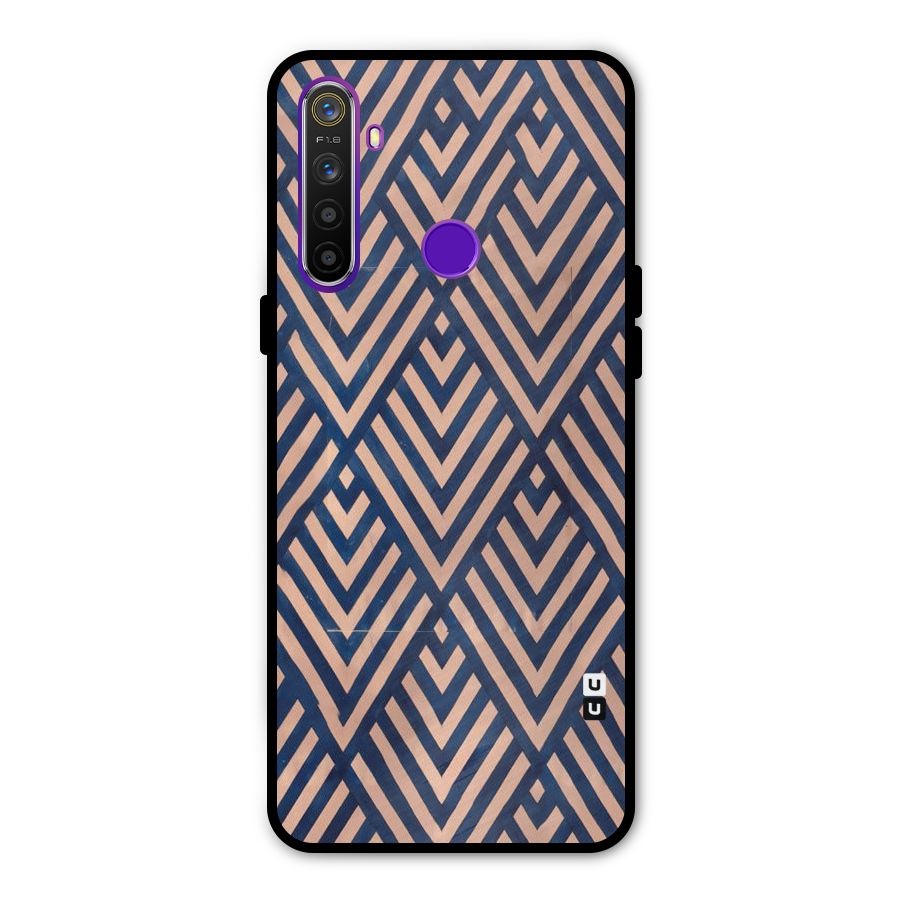 Blue Peach Metal Back Case for Realme Narzo 10