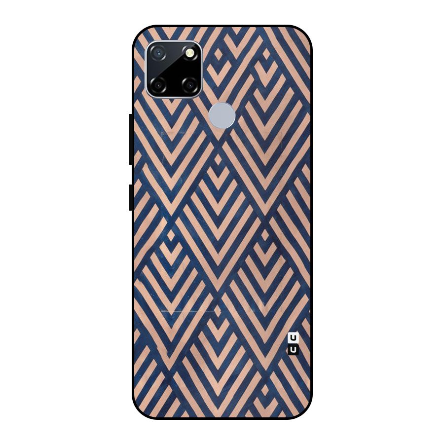 Blue Peach Metal Back Case for Realme Narzo 20