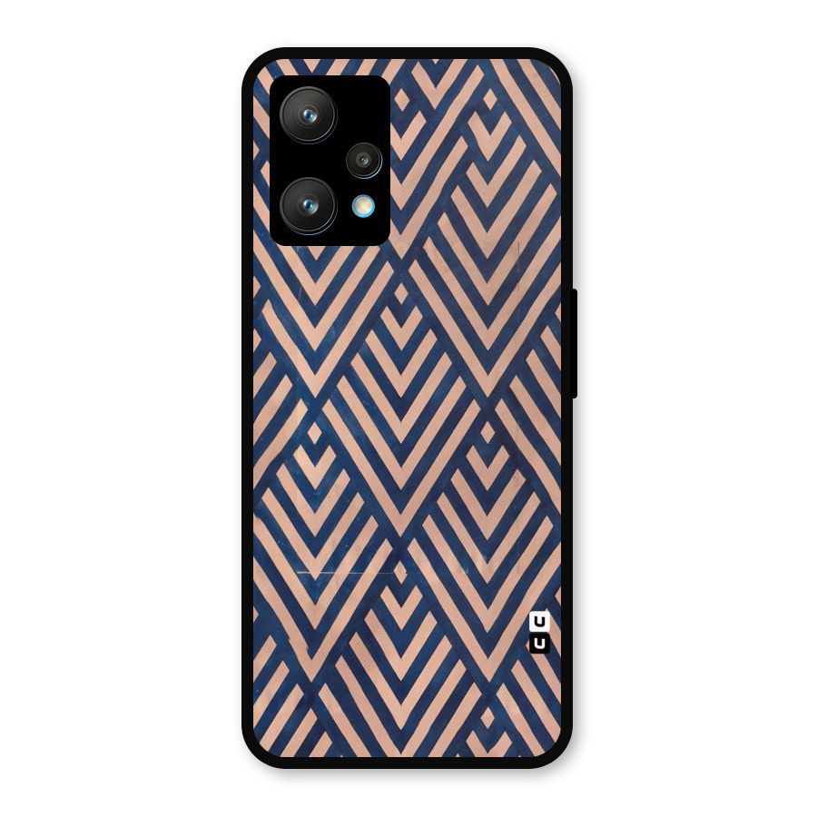 Blue Peach Metal Back Case for Realme Narzo 50 Pro