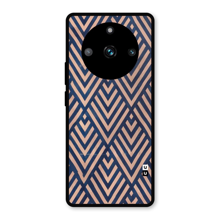 Blue Peach Metal Back Case for Realme Narzo 60 Pro