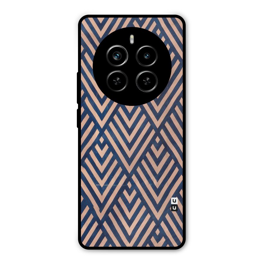 Blue Peach Metal Back Case for Realme P1 Pro