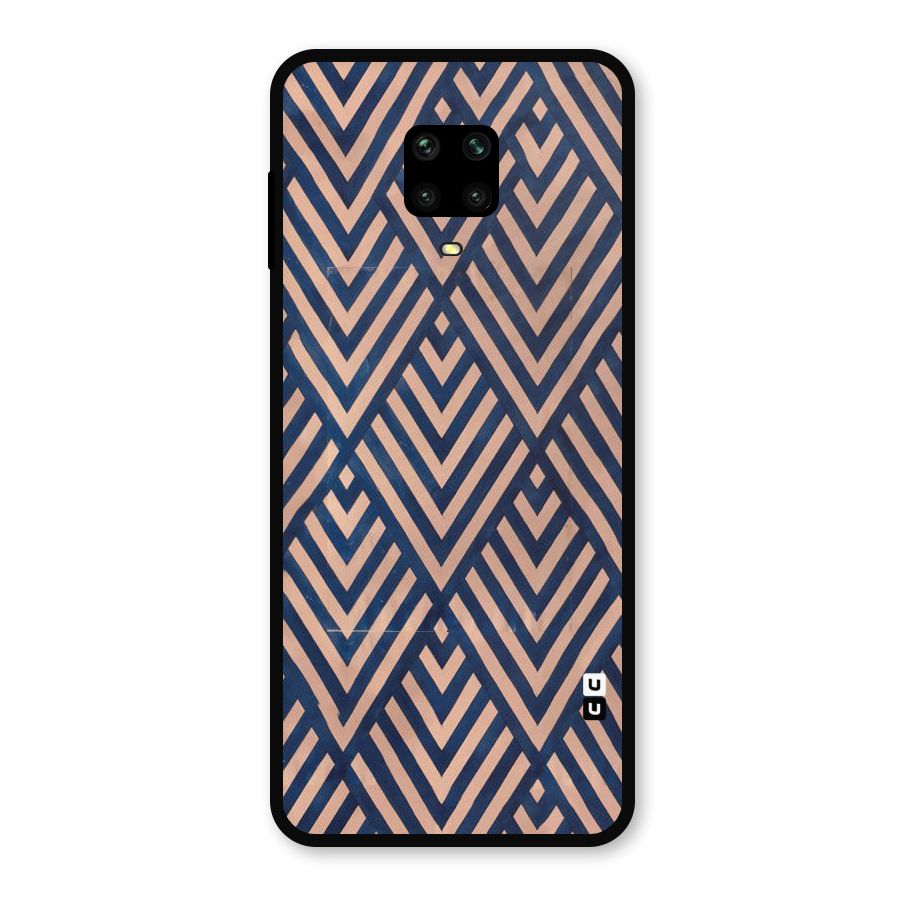 Blue Peach Metal Back Case for Redmi Note 10 Lite