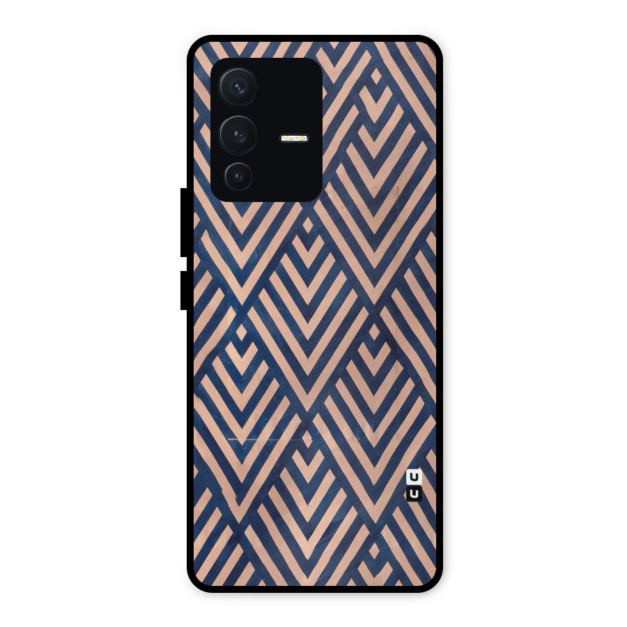 Blue Peach Metal Back Case for Vivo V23 5G