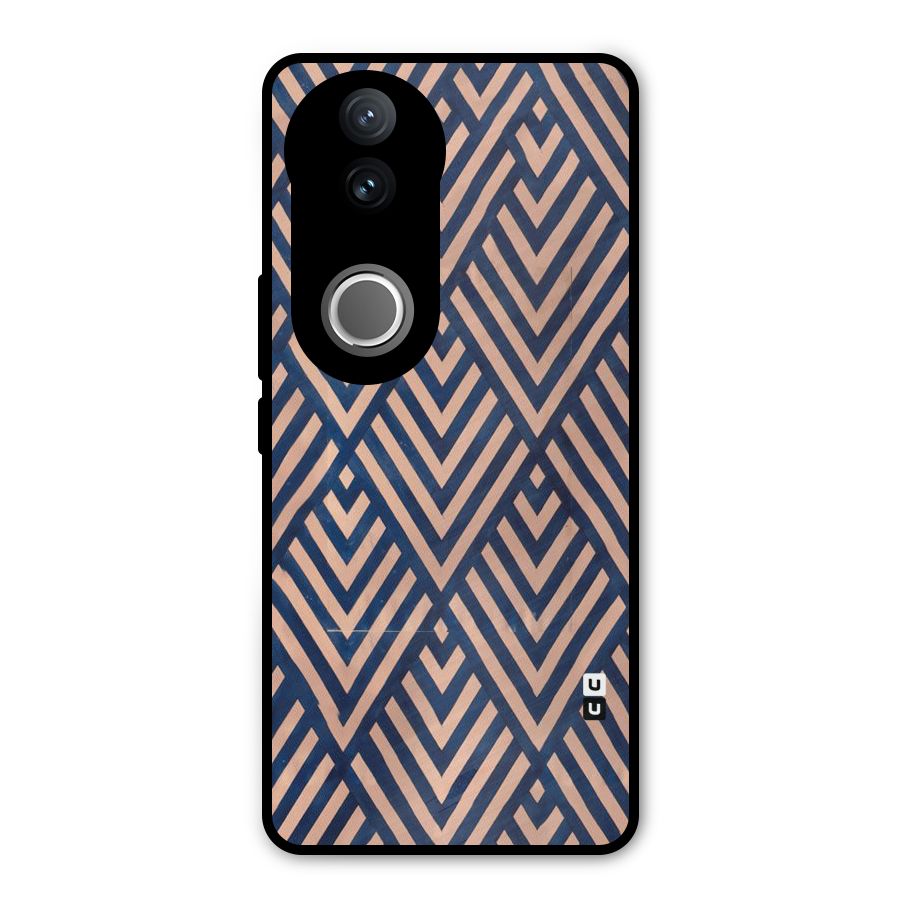 Blue Peach Metal Back Case for Vivo V50e