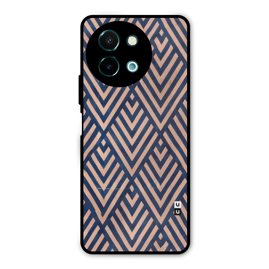 Blue Peach Metal Back Case for Vivo Y58