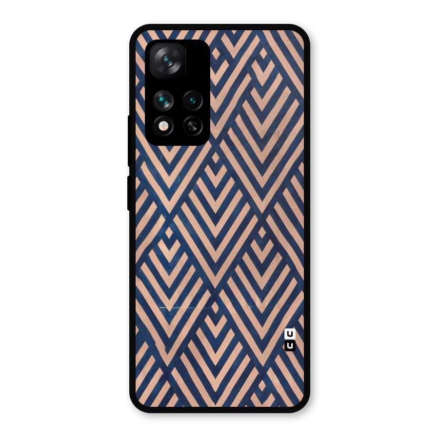 Blue Peach Metal Back Case for Xiaomi 11i Hypercharge 5G