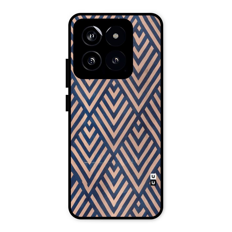 Blue Peach Metal Back Case for Xiaomi 14