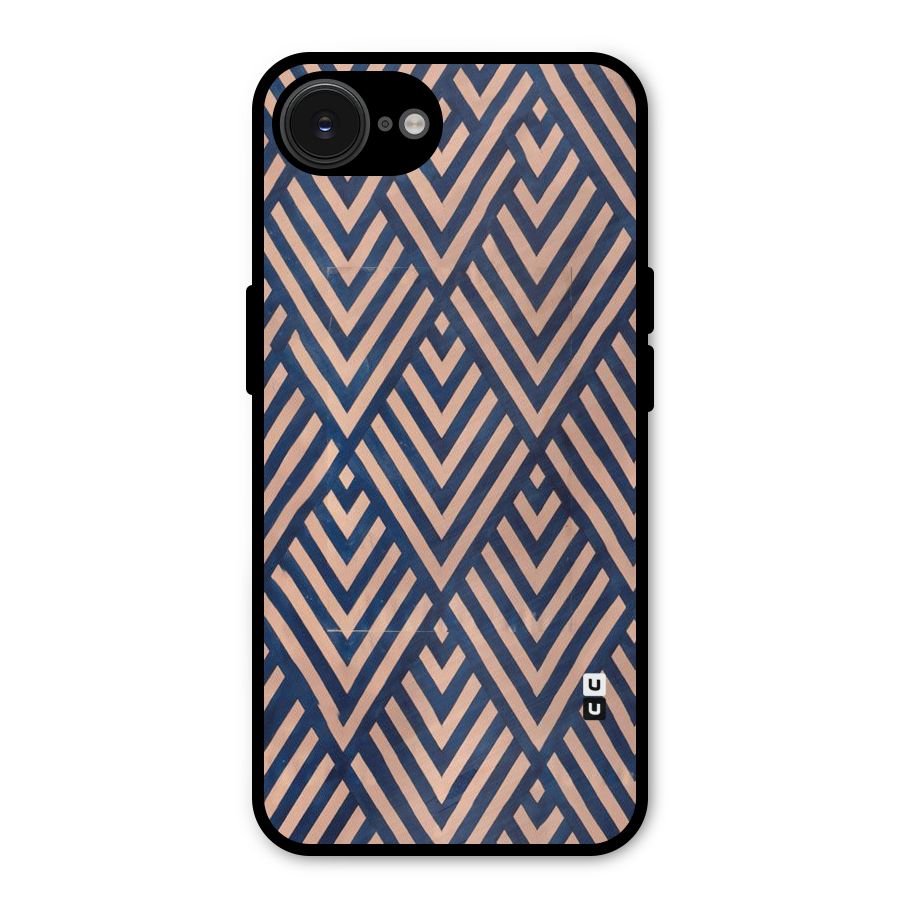 Blue Peach Metal Back Case for iPhone 16e