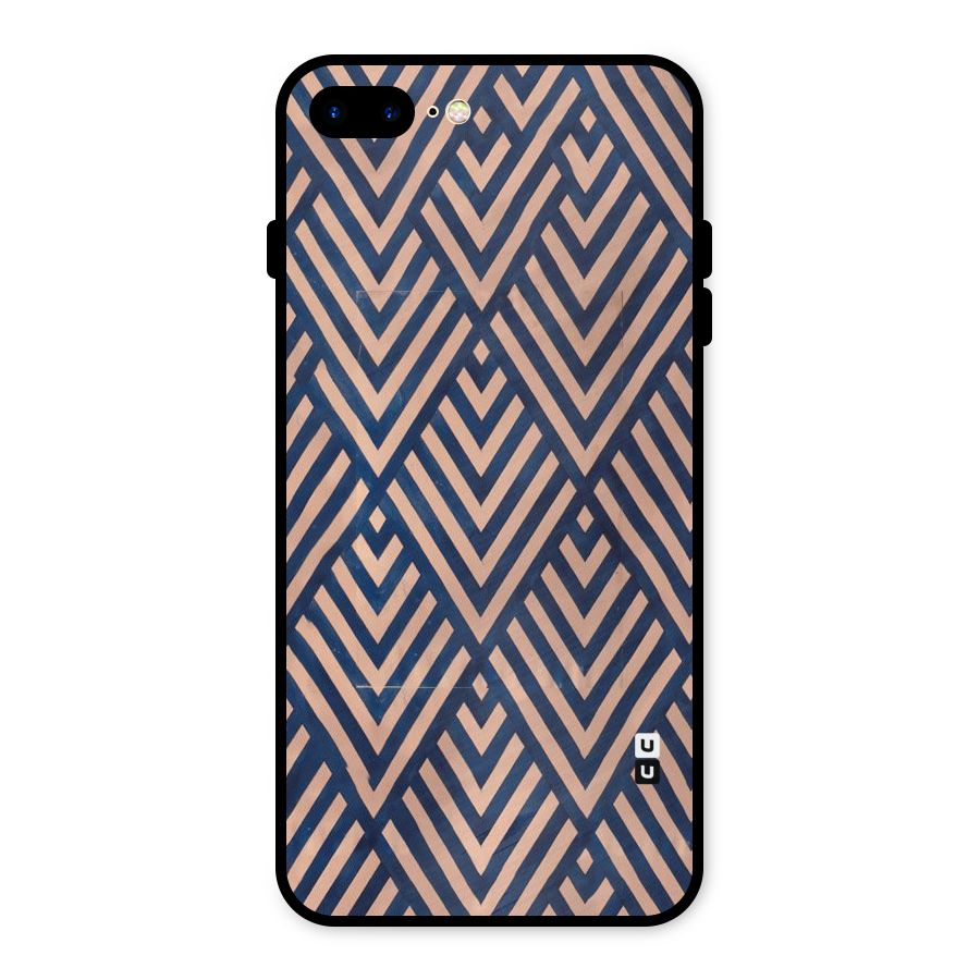 Blue Peach Metal Back Case for iPhone 7 Plus