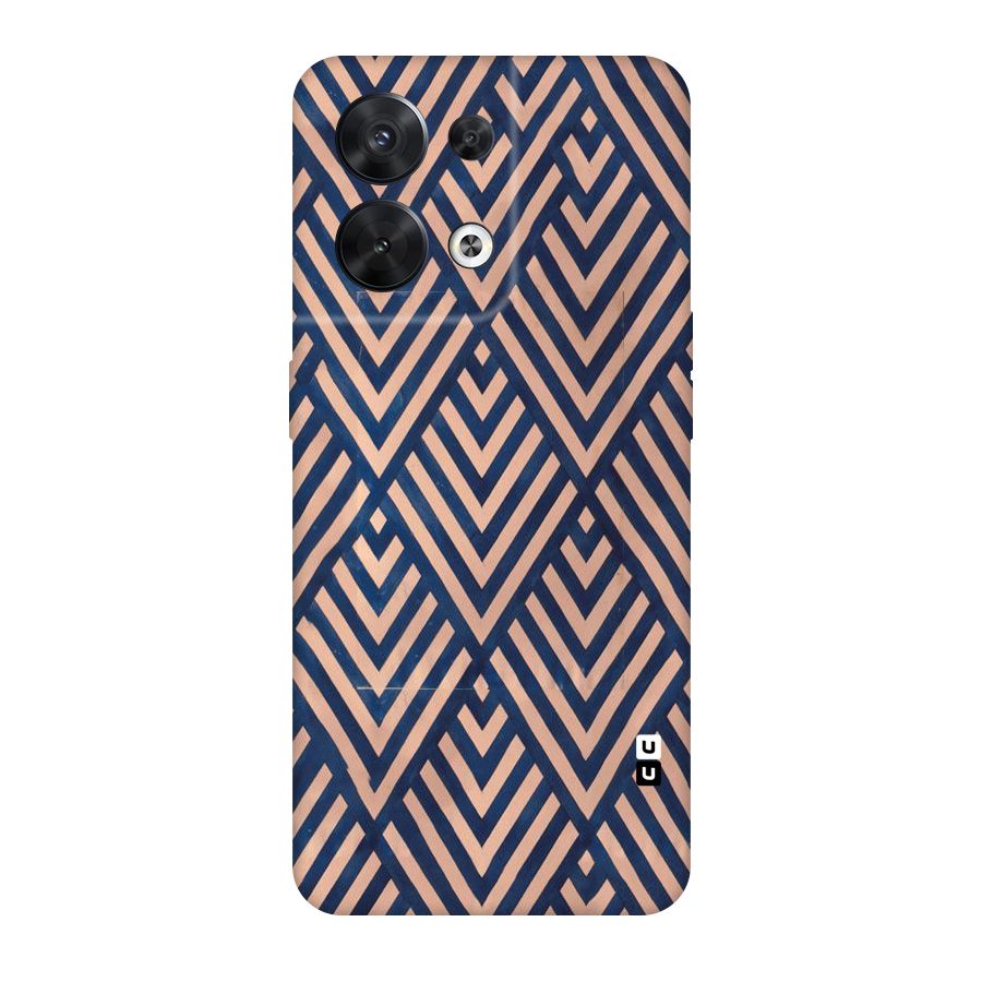 Blue Peach Original Polycarbonate Back Case for Oppo Reno8 5G