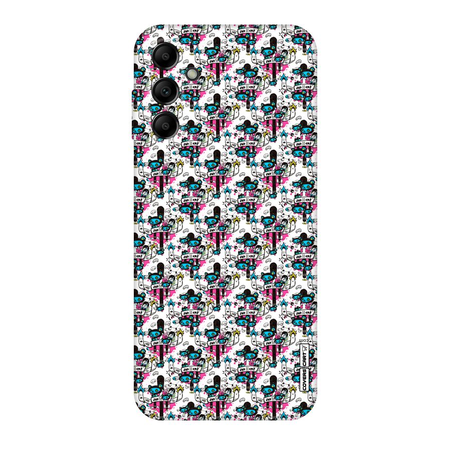Blue Pink Pattern Original Polycarbonate Back Case for Galaxy A14 5G