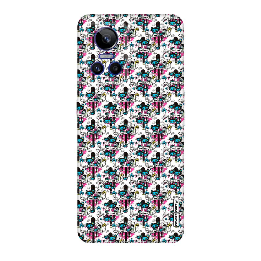 Blue Pink Pattern Original Polycarbonate Back Case for Realme GT Neo 3
