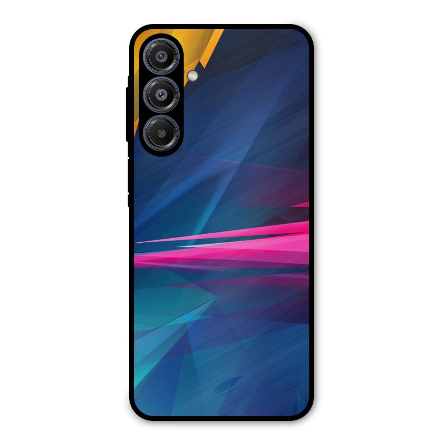 Blue Red Abstract Metal Back Case for Galaxy A16 5G
