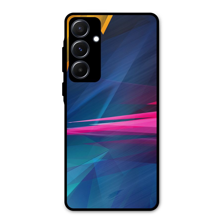 Blue Red Abstract Metal Back Case for Galaxy A55
