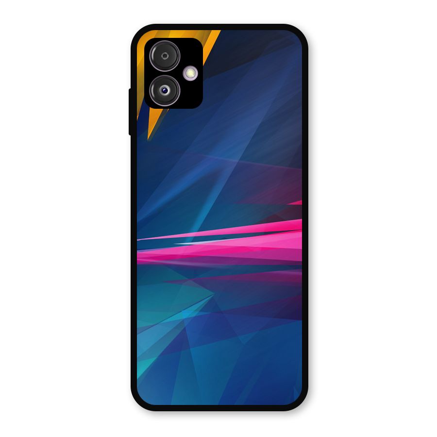 Blue Red Abstract Metal Back Case for Galaxy F14