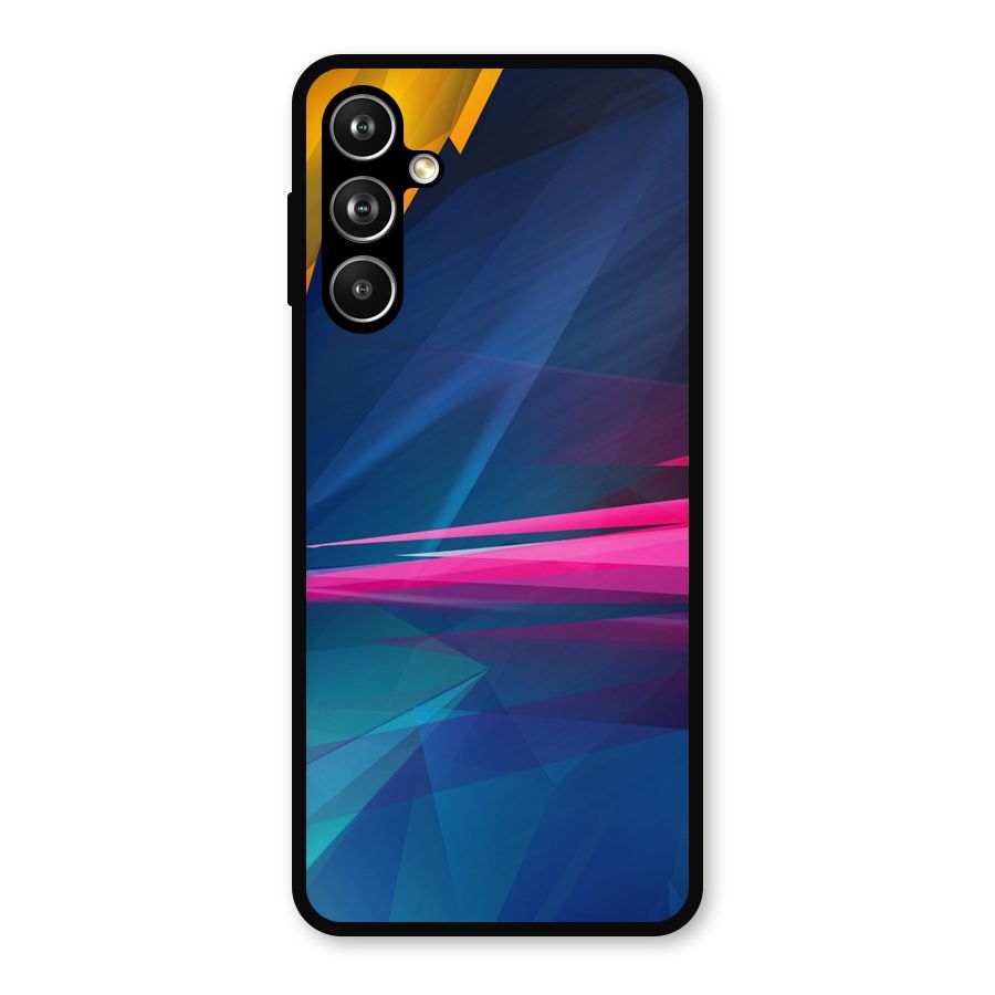 Blue Red Abstract Metal Back Case for Galaxy F54