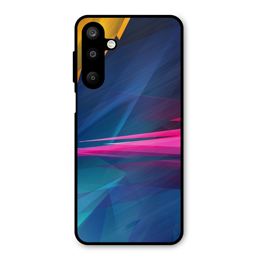 Blue Red Abstract Metal Back Case for Galaxy M16