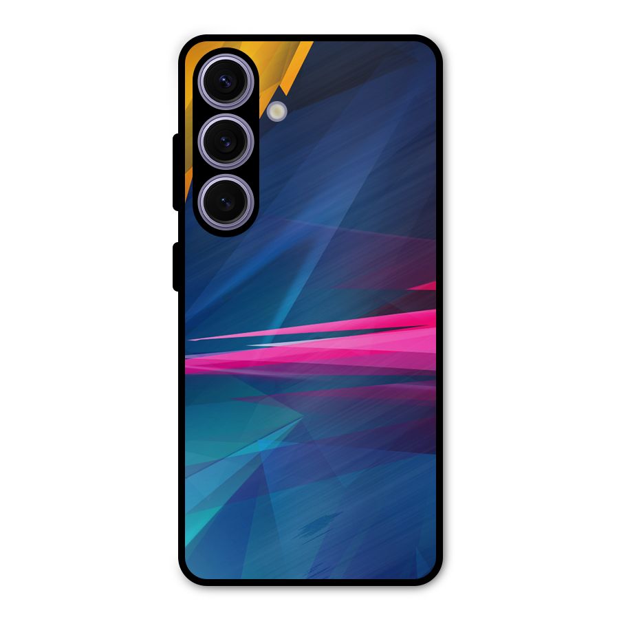 Blue Red Abstract Metal Back Case for Galaxy S24