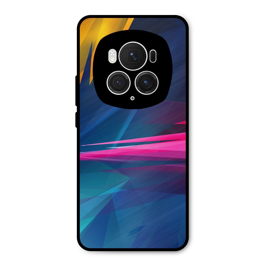 Blue Red Abstract Metal Back Case for Honor Magic6 Pro