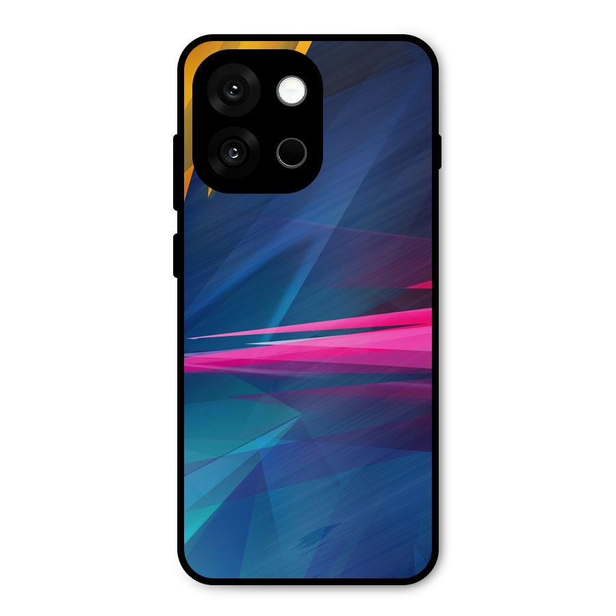 Blue Red Abstract Metal Back Case for OnePlus 13s