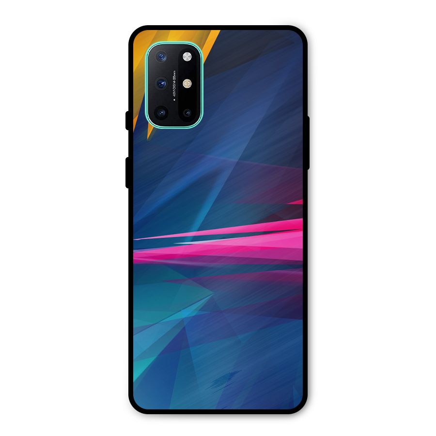 Blue Red Abstract Metal Back Case for OnePlus 8T