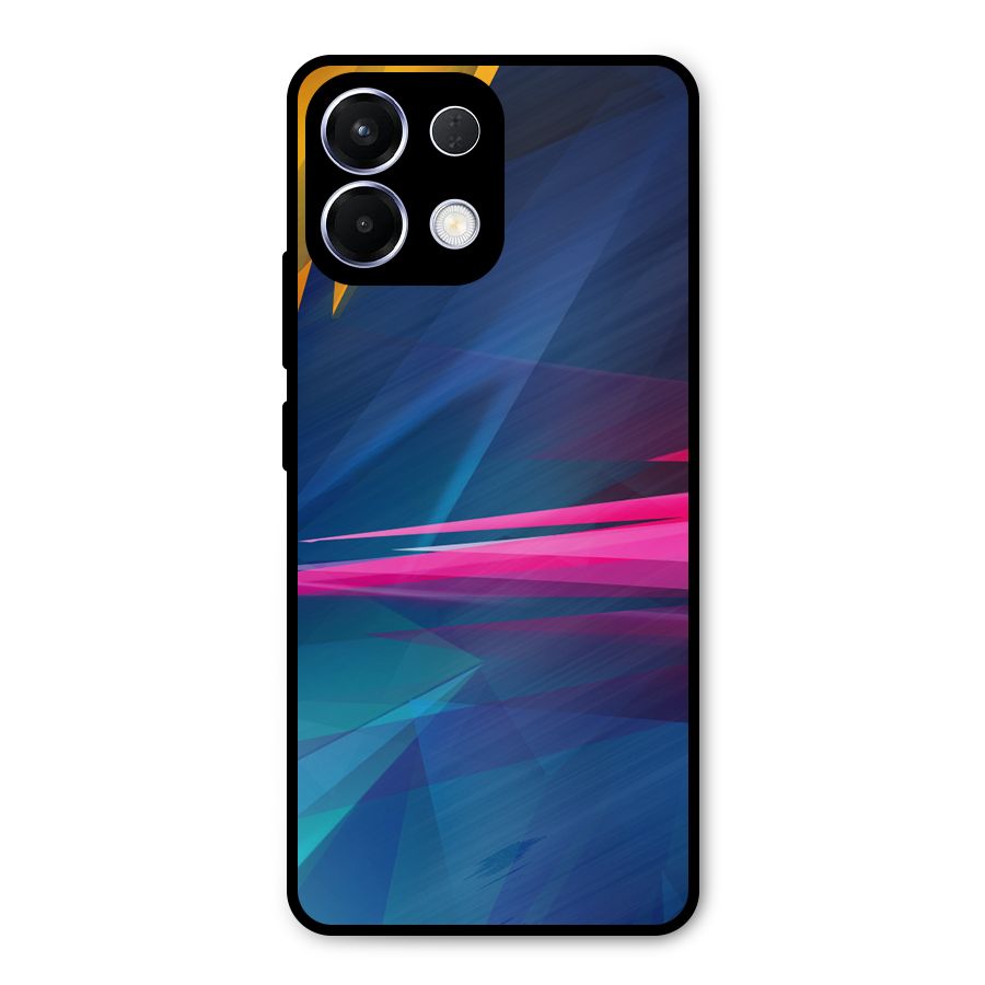 Blue Red Abstract Metal Back Case for Oppo K13