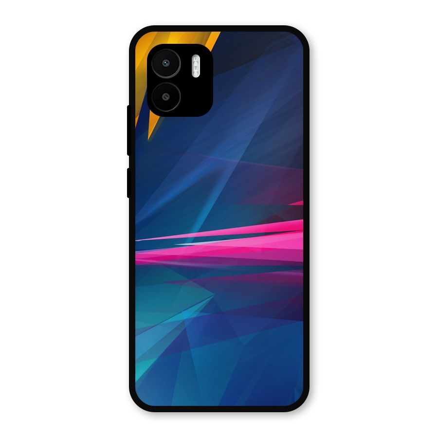 Blue Red Abstract Metal Back Case for Redmi A2