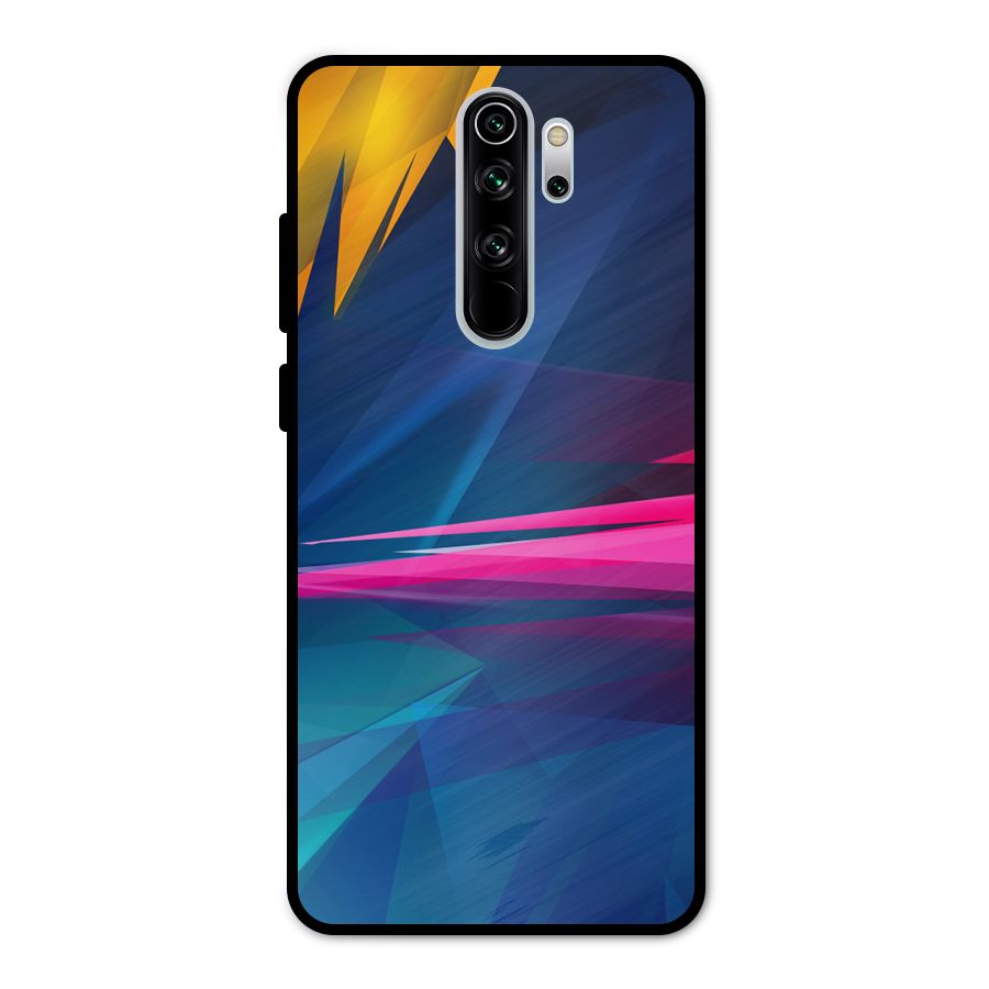 Blue Red Abstract Metal Back Case for Redmi Note 8 Pro