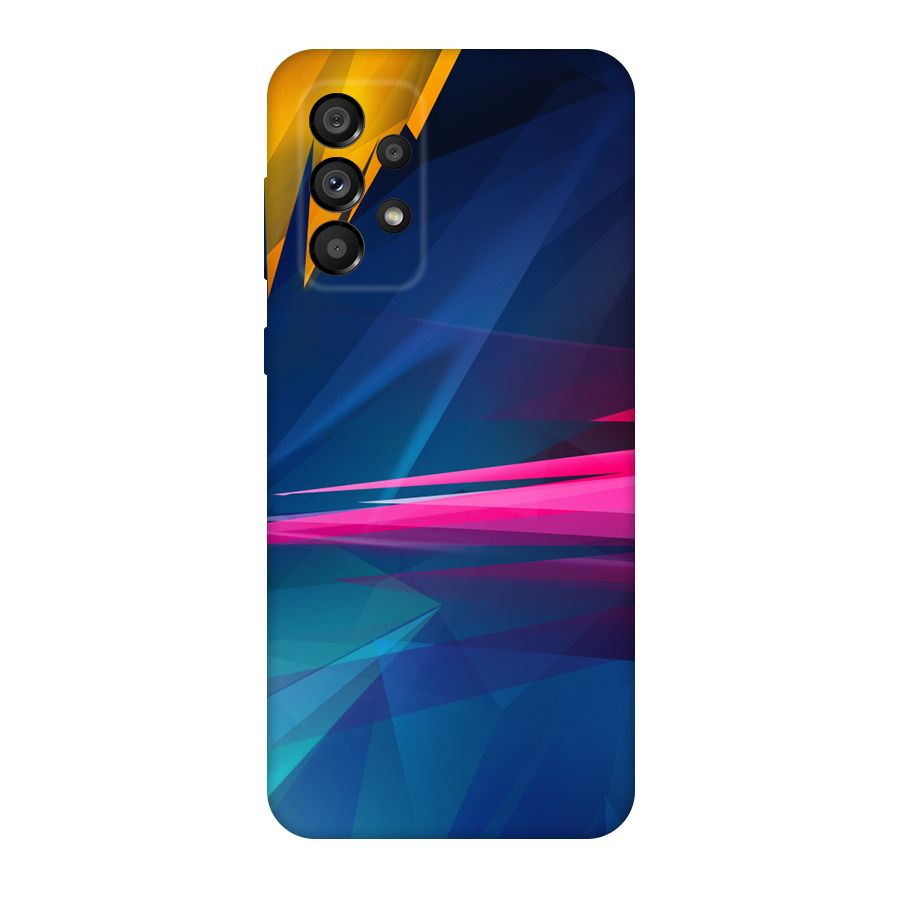Blue Red Abstract Original Polycarbonate Back Case for Galaxy A73 5G