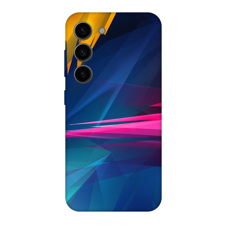 Blue Red Abstract Original Polycarbonate Back Case for Galaxy S23