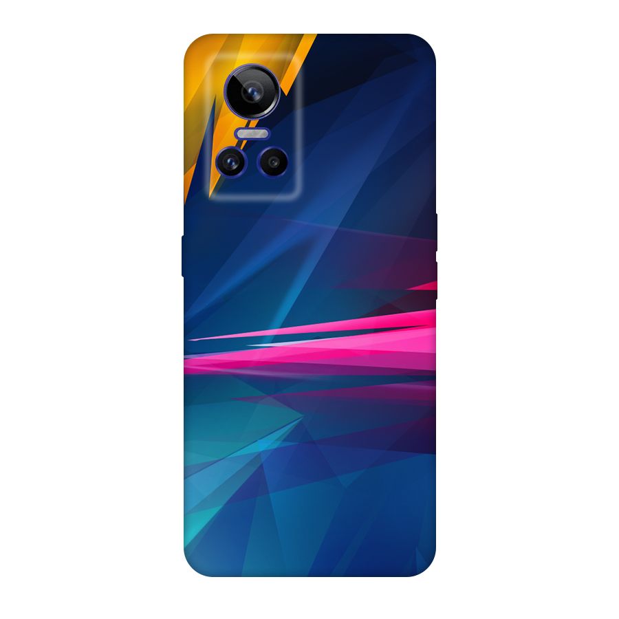 Blue Red Abstract Original Polycarbonate Back Case for Realme GT Neo 3