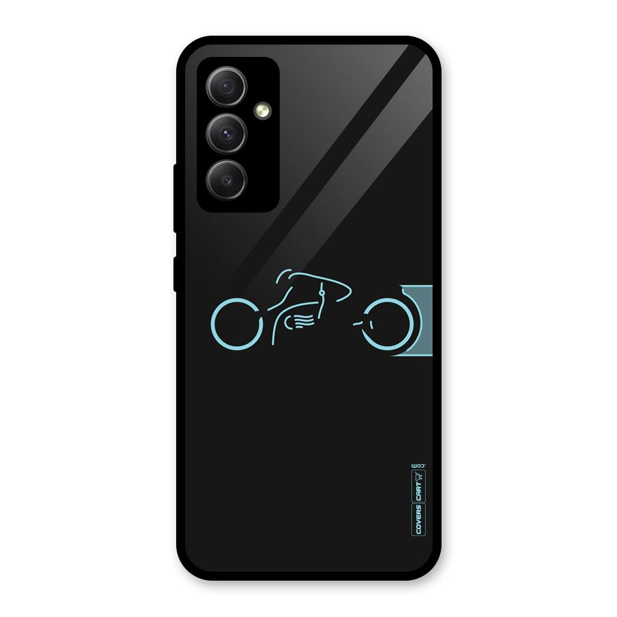 Blue Ride Glass Back Case for Galaxy A34