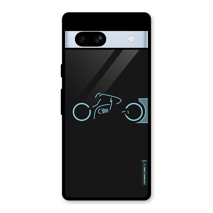 Blue Ride Glass Back Case for Google Pixel 7a