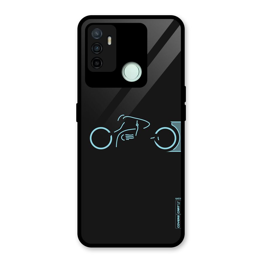 Blue Ride Glass Back Case for Oppo A53