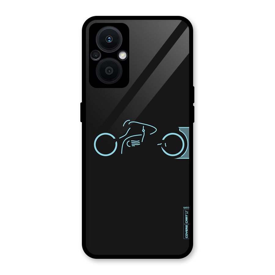 Blue Ride Glass Back Case for Oppo F21s Pro 5G