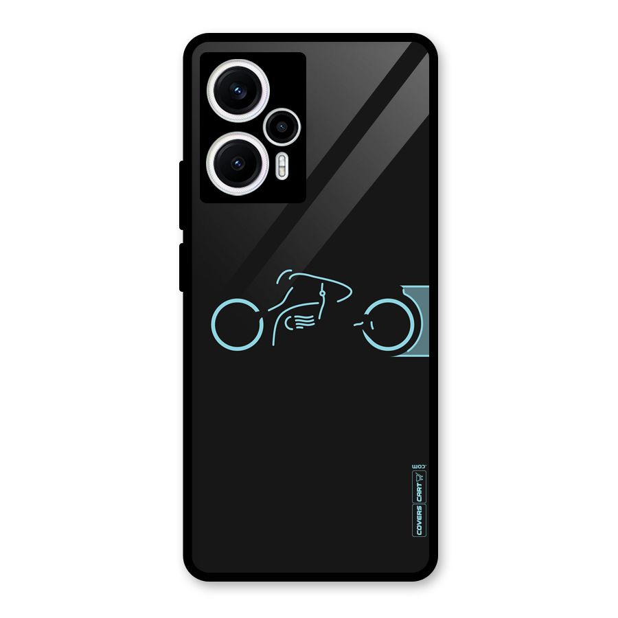 Blue Ride Glass Back Case for Poco F5