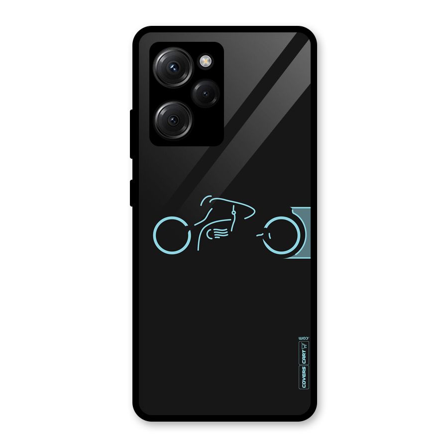 Blue Ride Glass Back Case for Poco X5 Pro