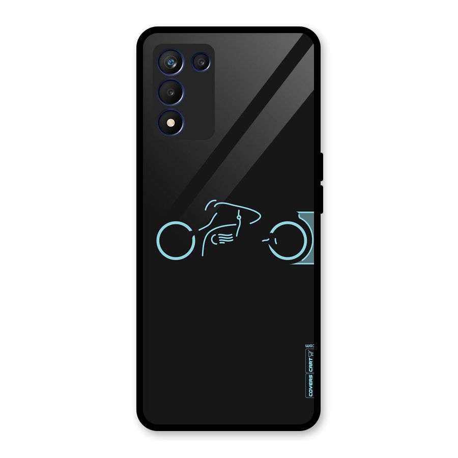 Blue Ride Glass Back Case for Realme 9 5G Speed