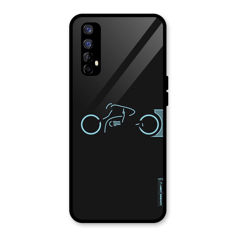Blue Ride Glass Back Case for Realme Narzo 20 Pro