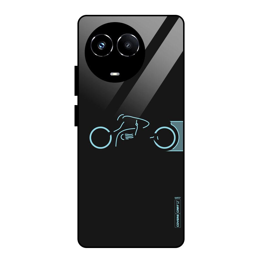 Blue Ride Glass Back Case for Realme Narzo 60X