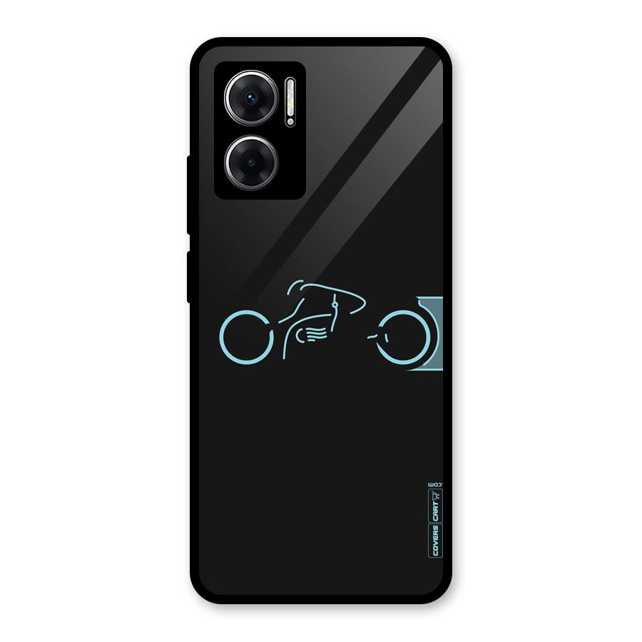 Blue Ride Glass Back Case for Redmi 11 Prime 5G