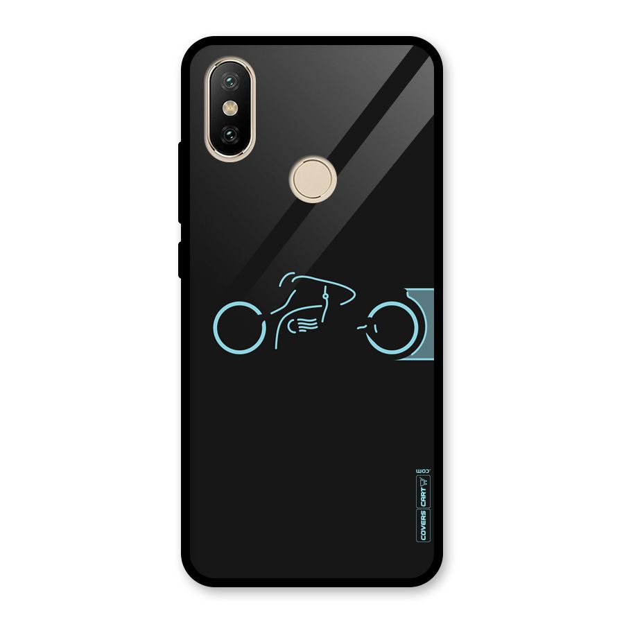 Blue Ride Glass Back Case for Redmi A2