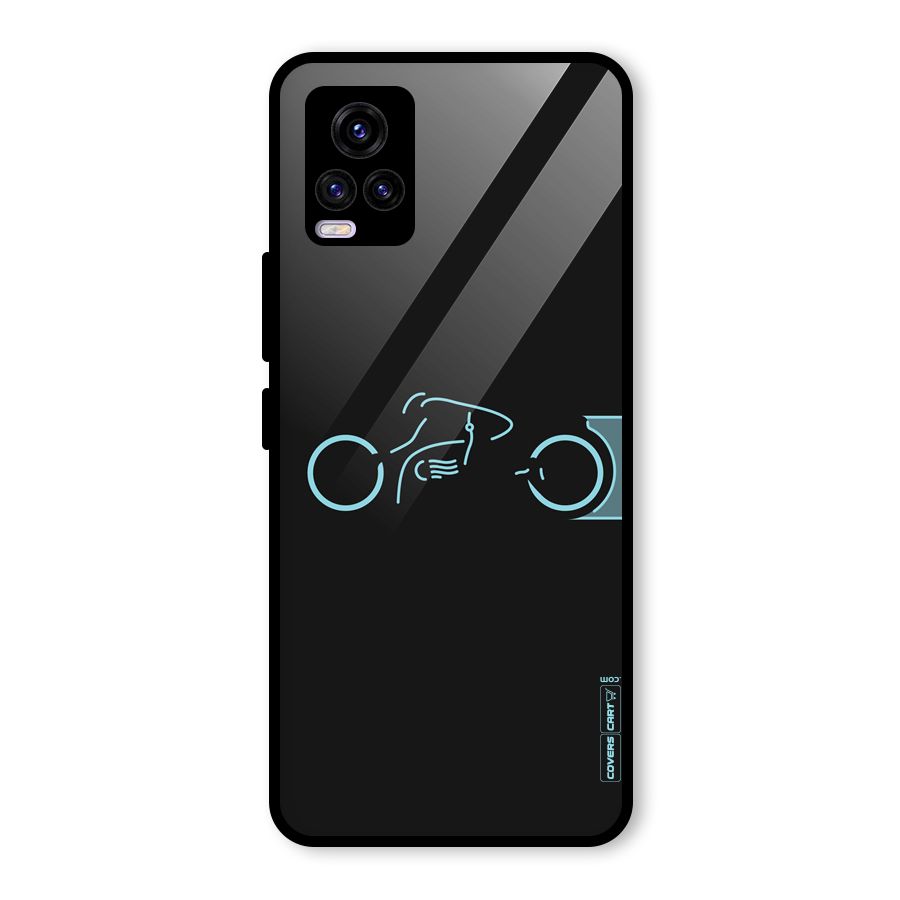Blue Ride Glass Back Case for Vivo V20 2021