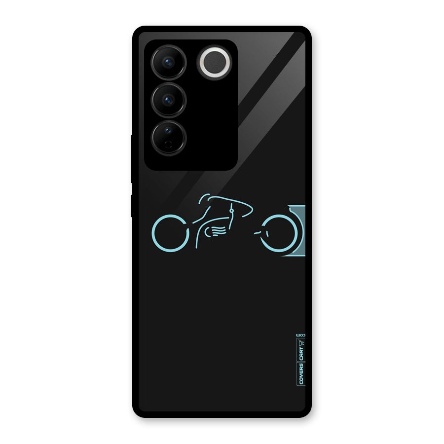 Blue Ride Glass Back Case for Vivo V27