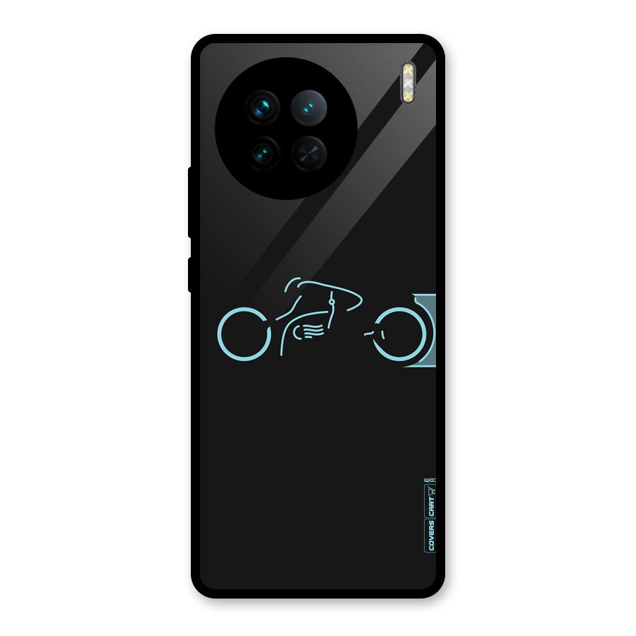 Blue Ride Glass Back Case for Vivo X90