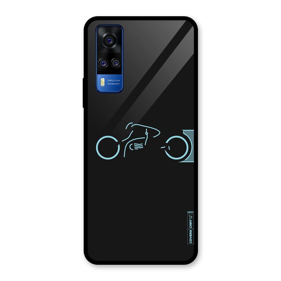 Blue Ride Glass Back Case for Vivo Y31