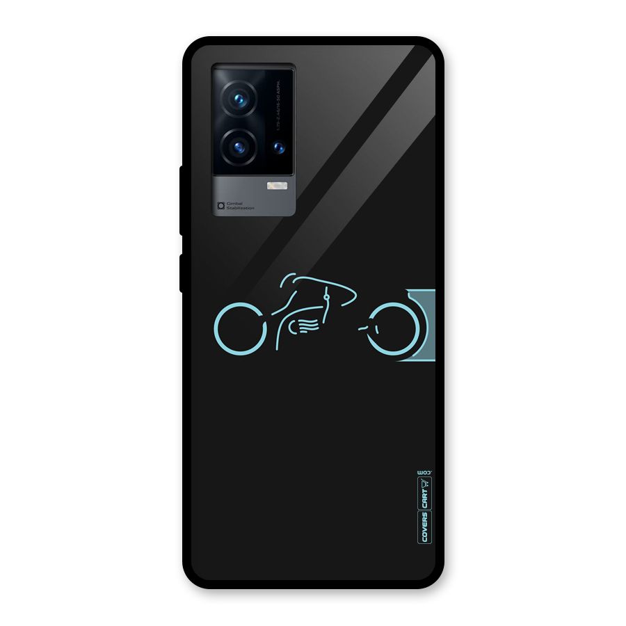 Blue Ride Glass Back Case for iQOO 9 5G