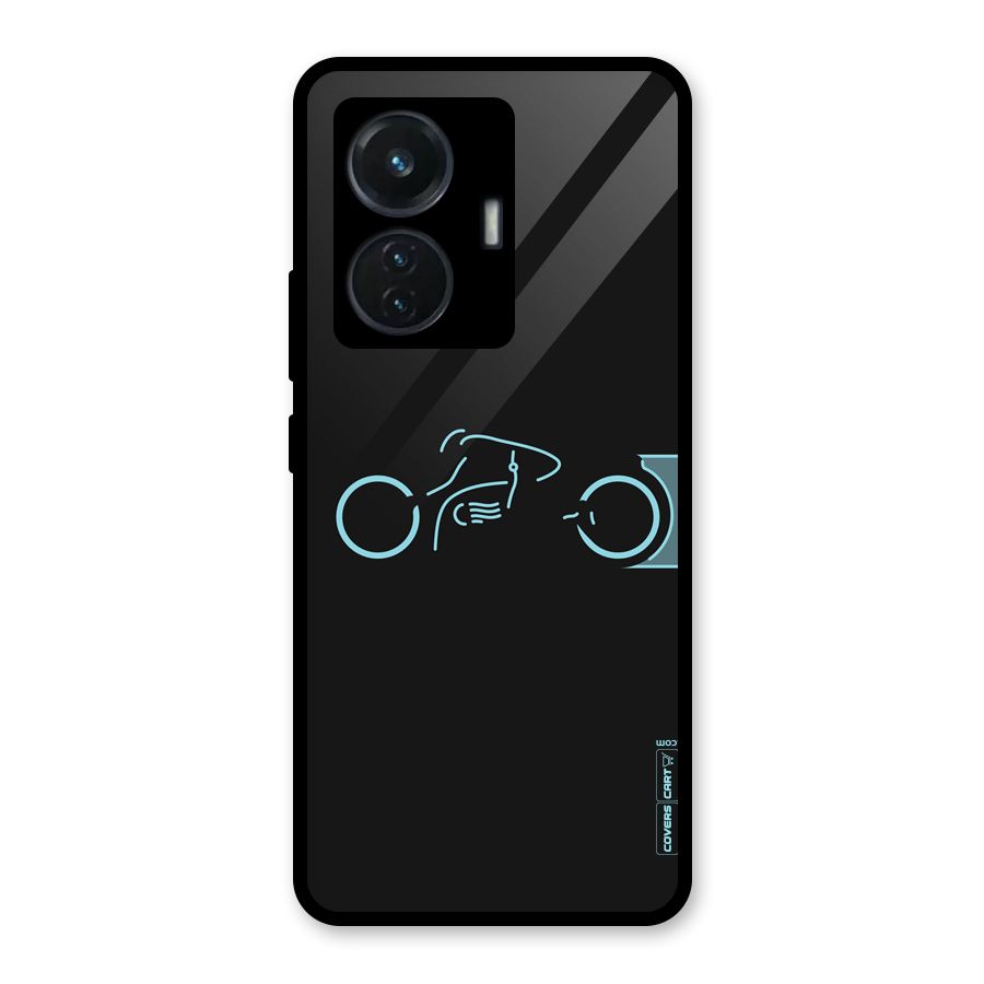 Blue Ride Glass Back Case for iQOO Z6 44W