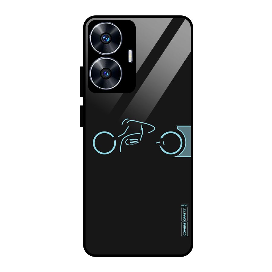 Blue Ride Glass Back Case for realme C55