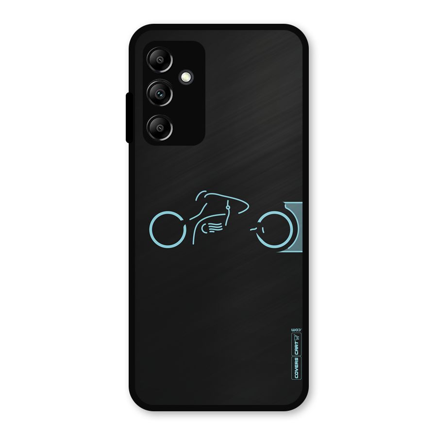 Blue Ride Metal Back Case for Galaxy A14 5G